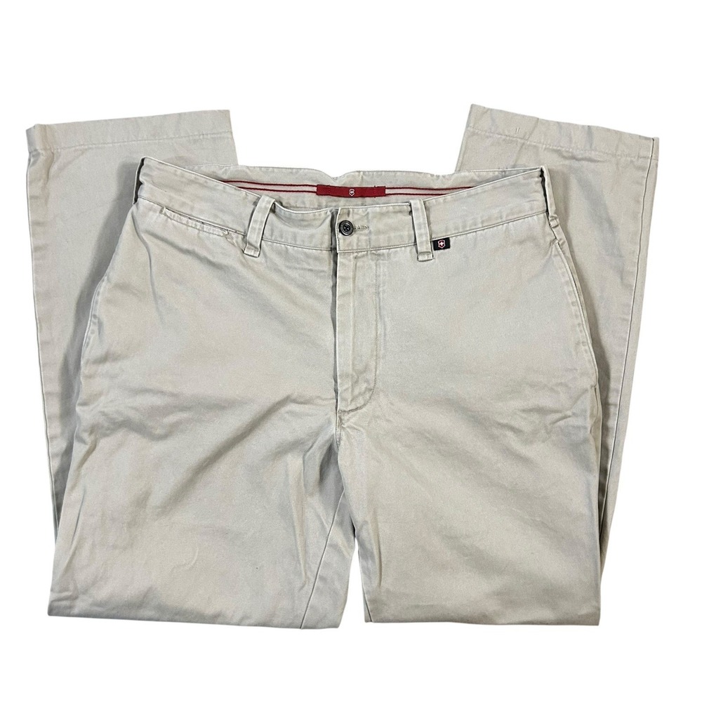 Victorinox‎ Premier 2-Ply Military Twill  33x28 Men's Chino Khaki Pants